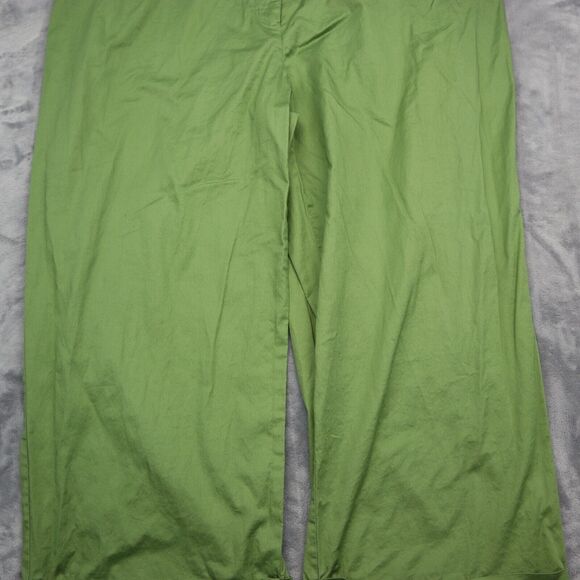 Bag Age Shorts Womens 20 Green High Rise Cotton Medium Wash Elastic Waist - Picture 11 of 16